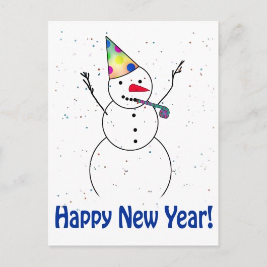 CARTES POUR FÊTES ANNUELLES HAPPY NEW YEAR! (Devant)