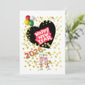 Cartes Pour Fêtes Annuelles Happy New Year 2026 (Debout devant)