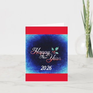 Cartes Pour Fêtes Annuelles Happy New Year 2026 Holiday Card