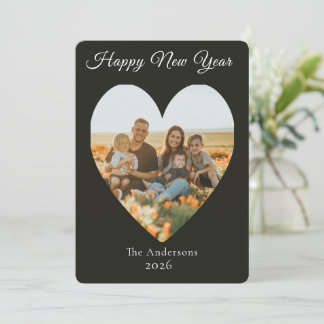 Cartes Pour Fêtes Annuelles Happy New Year Family Photo
