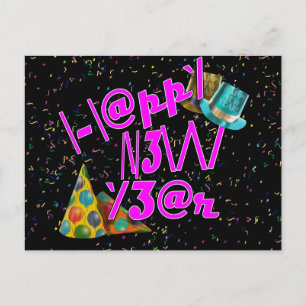 CARTES POUR FÊTES ANNUELLES HAPPY NEW YEAR LEET