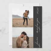 Cartes Pour Fêtes Annuelles Happy New Year Script 6-Photo Engaged Couples (Dos)