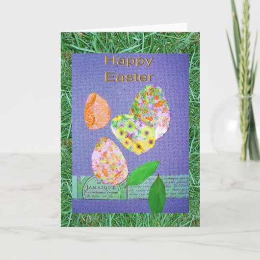 Cartes Pour Fêtes Annuelles Happy Pâques Collage (Devant)