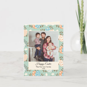 Cartes Pour Fêtes Annuelles Happy Pâques personnalisé photo de famille Apparte