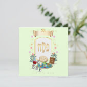 Cartes Pour Fêtes Annuelles Happy Passover Spring Sesach Seder (Debout devant)
