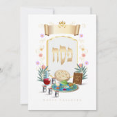 Cartes Pour Fêtes Annuelles Happy Passover Spring Sesach Seder (Devant)