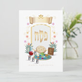 Cartes Pour Fêtes Annuelles Happy Passover Spring Sesach Seder (Debout devant)