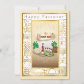 Cartes Pour Fêtes Annuelles Happy Passover Spring Sesach Seder (Devant)