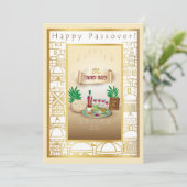 Cartes Pour Fêtes Annuelles Happy Passover Spring Sesach Seder (Debout devant)