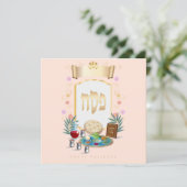 Cartes Pour Fêtes Annuelles Happy Passover Spring Sesach Seder (Debout devant)