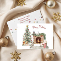 Happy Pawlidays Chien Design - Staffordshire Terri