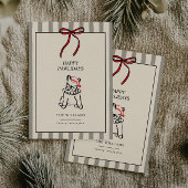 Cartes Pour Fêtes Annuelles Happy Pawlidays Modern Dog Family Christmas Card
