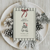 Cartes Pour Fêtes Annuelles Happy Pawlidays Modern Dog Family Christmas Card
