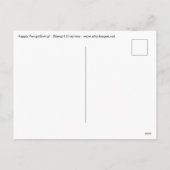 Cartes Pour Fêtes Annuelles Happy PengsGiving Turkey (Dos)