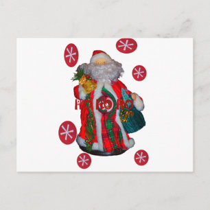 Cartes Pour Fêtes Annuelles Happy Père Noël Hohoho Salutations graphisme texte