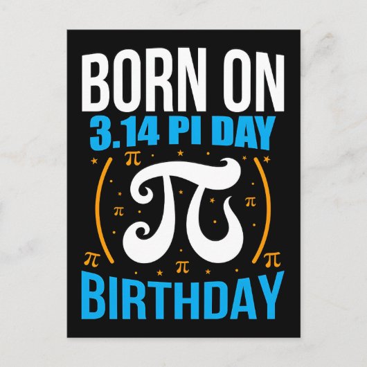 Cartes Pour Fêtes Annuelles Happy Pi Day 2026 Math Nerd Celebration (Devant)