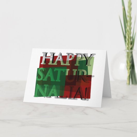 Cartes Pour Fêtes Annuelles Happy Saturnalia! 01 (Devant)