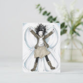 Cartes Pour Fêtes Annuelles Happy Snow Angel (Debout devant)