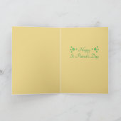 Cartes Pour Fêtes Annuelles Happy St.Patrick’s Day Clover/Rainbow/Pot of Gold (Intérieur)
