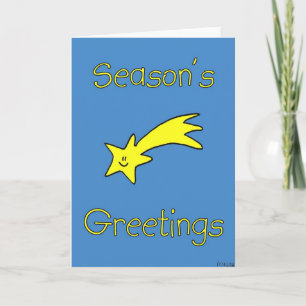 Cartes Pour Fêtes Annuelles Happy Star - Bonnes Fêtes (vide à l'intérieur)