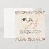 Cartes Pour Fêtes Annuelles happy summer in jully (Devant / Derrière)