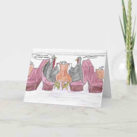 Cartes Pour Fêtes Annuelles Happy Thanksgiving (Devant)