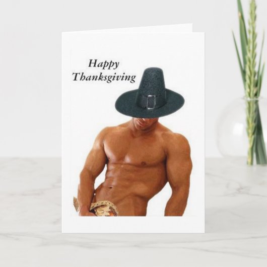 Cartes Pour Fêtes Annuelles Happy Thanksgiving (Devant)
