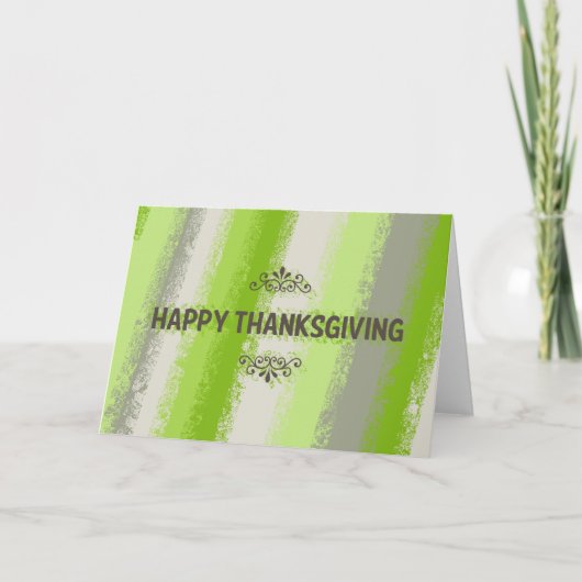 Cartes Pour Fêtes Annuelles Happy Thanksgiving (Devant)