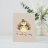 Cartes Pour Fêtes Annuelles Happy Thanksgiving (Debout devant)