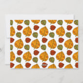 Cartes Pour Fêtes Annuelles Happy Thanksgiving (Dos)