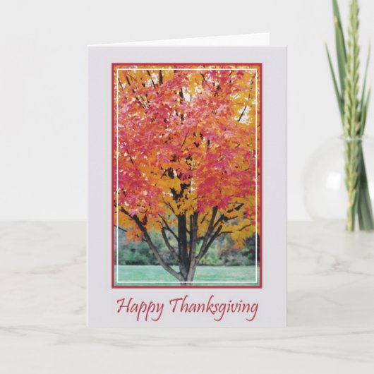 Cartes Pour Fêtes Annuelles Happy Thanksgiving (Devant)