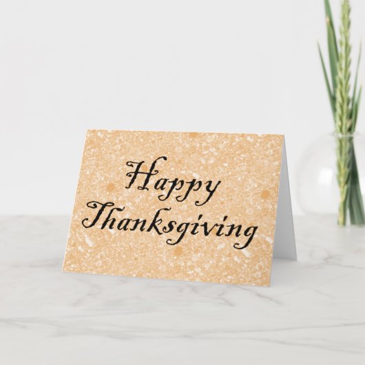 Cartes Pour Fêtes Annuelles Happy Thanksgiving (Devant)