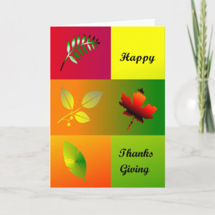 Cartes Pour Fêtes Annuelles Happy Thanksgiving
