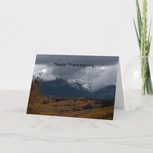 Cartes Pour Fêtes Annuelles Happy Thanksgiving (Devant)