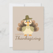 Cartes Pour Fêtes Annuelles Happy Thanksgiving (Devant)