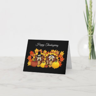 Cartes Pour Fêtes Annuelles Happy Thanksgiving