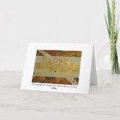 Cartes Pour Fêtes Annuelles Happy Thanksgiving (Dos)