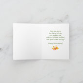 Cartes Pour Fêtes Annuelles Happy Thanksgiving Turkey Eating Pumpkin Pie (Intérieur)