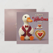 Cartes Pour Fêtes Annuelles Happy Valentines Day Card  (Devant / Derrière)