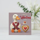 Cartes Pour Fêtes Annuelles Happy Valentines Day Card  (Debout devant)