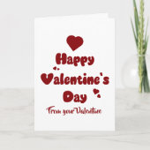 Cartes Pour Fêtes Annuelles Happy Valentine's Day Hearts Cute (Devant)