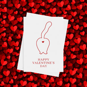 Cartes Pour Fêtes Annuelles HAPPY VALENTINE'S DAY Me & My Cat