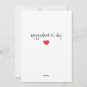 Cartes Pour Fêtes Annuelles Happy Valentine's Day with Love Red Heart Tree (Dos)