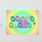 Cartes Pour Fêtes Annuelles happyeaster3 (Devant / Derrière)