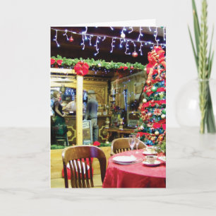 Cartes Pour Fêtes Annuelles Har-Ber Village saloon 2014c Greeting Card