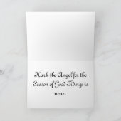 Cartes Pour Fêtes Annuelles Hark l'ange (Intérieur)