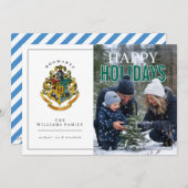 Cartes Pour Fêtes Annuelles Harry Potter Crest Photo (Devant / Derrière)
