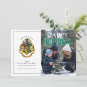 Cartes Pour Fêtes Annuelles Harry Potter Crest Photo (Debout devant)