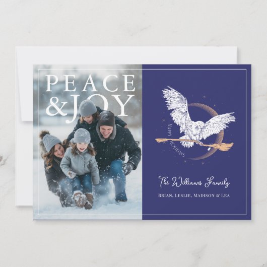 Cartes Pour Fêtes Annuelles Harry Potter | Deck the Great Hall Photo Holiday C (Devant)