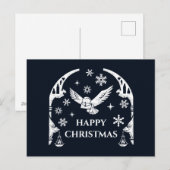 Cartes Pour Fêtes Annuelles HARRY POTTER™ Hedwig Delivering Holiday Letter (Devant / Derrière)